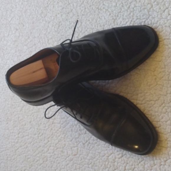 Jones Bootmaker Black Cap Toe Oxford Shoes (Made in England)10 UK = 11 US